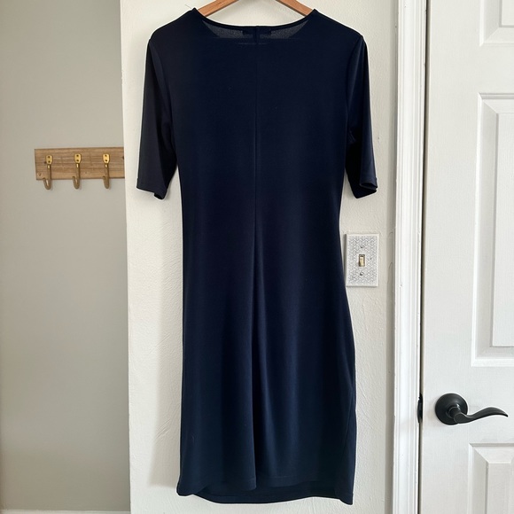 Banana Republic navy side twist midi dress sz: Med - Picture 5 of 5